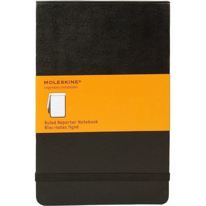 Блокнот MOLESKINE Reporter Soft Pocket, нелинованный, 9×14 см, чёрный QP813