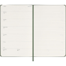 Еженедельник MOLESKINE CLASSIC WKNT, датированный, 144стр., Large, зеленый DHK1512WN3